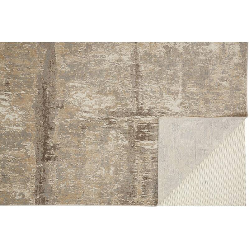 Vocus Abstract Modern Non Skid Woven Area Rug By HomeRoots - 4' x 6'