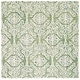 preview thumbnail 49 of 104, SAFAVIEH Handmade Blossom Mahalia Modern Floral Wool Rug 6' x 6' Square - Green/Ivory