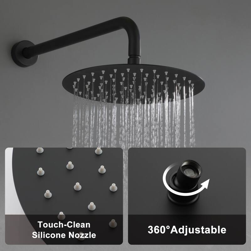 10-Inch Wall Mount Round Shower Set
