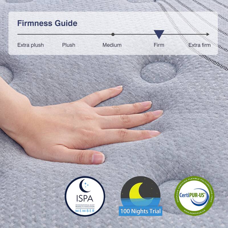 10 inch Hybrid Mattress Innerspring and Gel Memory Foam in a Box