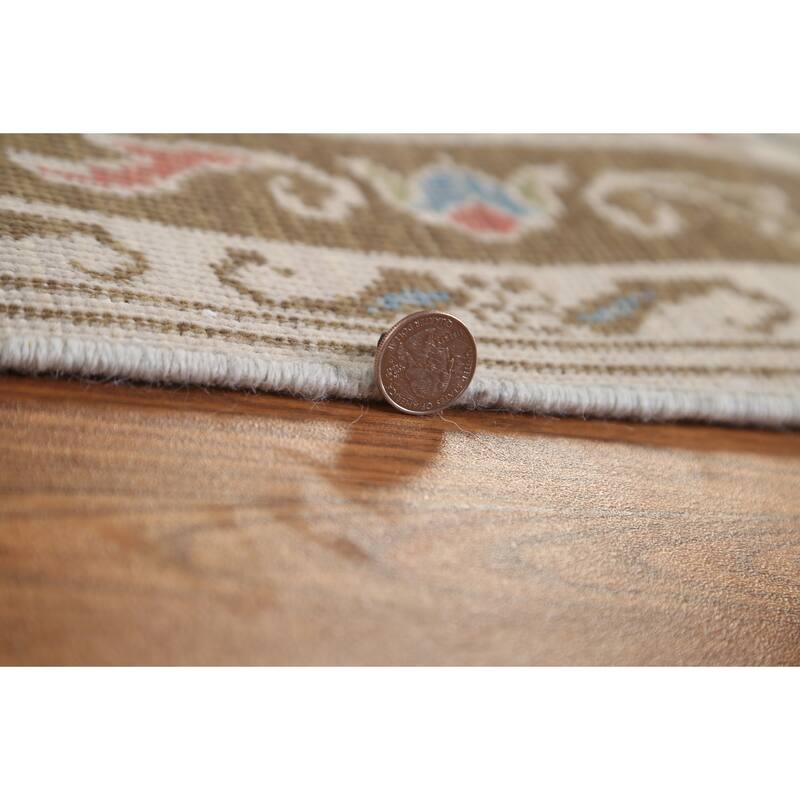 Floral Traditional Oushak Turkish Oriental Wool Area Rug Hand-knotted - 9'9" x 13'0"