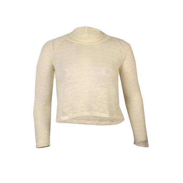 Shop Bar Iii Women S Long Sleeve Turtleneck Sweater Winter White