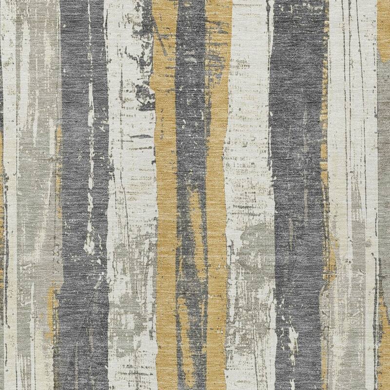 HomeRoots Striped Transitional Rectangle Outdoor Rug