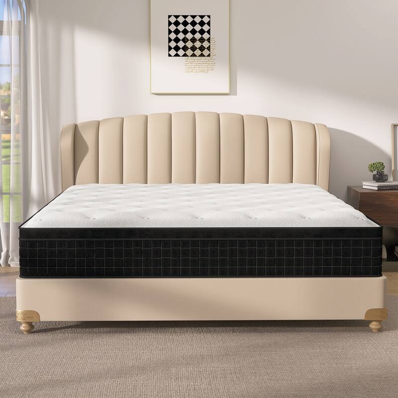 12 Inch Euro Top Memory Foam Hybrid Mattress in a Box