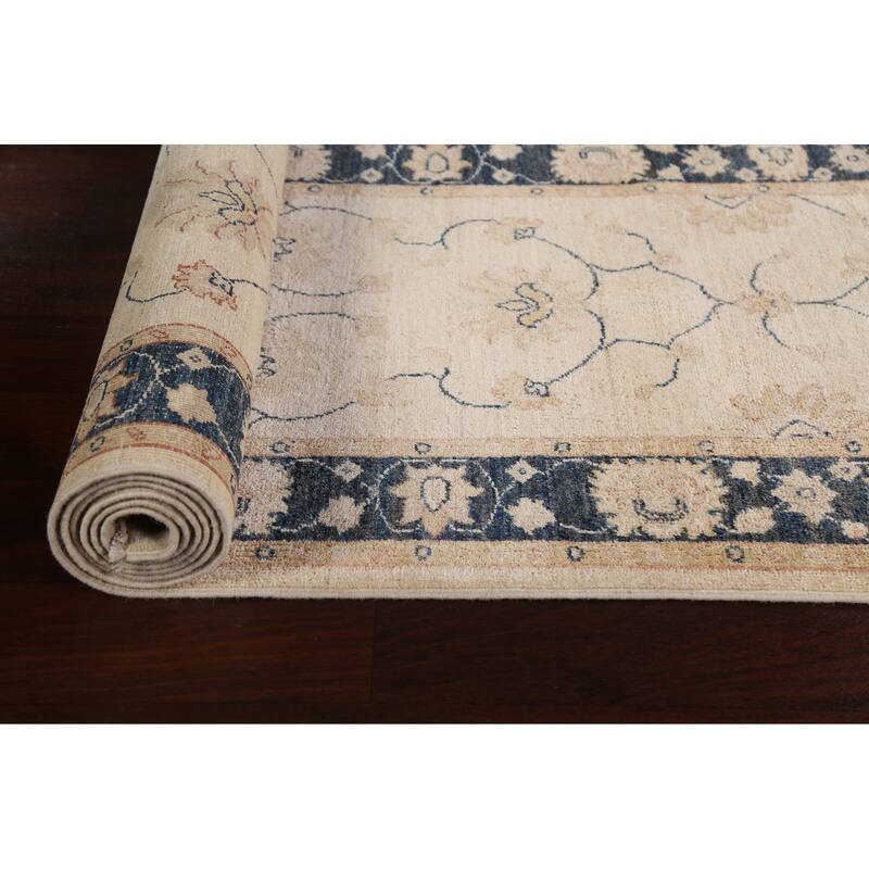 Vegetable Dye Peshawar Chobi Oriental Runner Rug Wool Hand-knotted - 2'8" x 11'6"