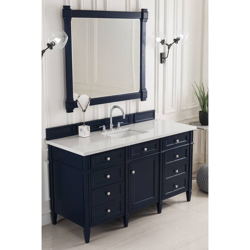 James Martin Vanities 650-V60S-FEJP Brittany 60" Free Standing Single