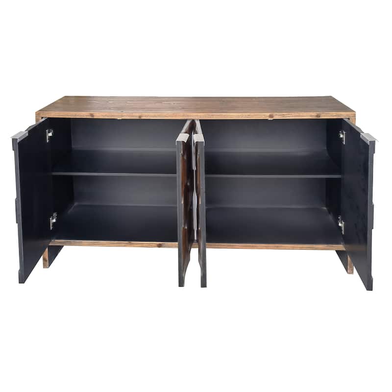Modern Wooden Adjustable Partition Dining Cabinet