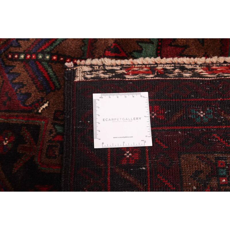 ECARPETGALLERY Hand-knotted Teimani Black, Brown Wool Rug - 3'8 x 6'8