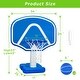 preview thumbnail 2 of 4, Pool Basketball Hoop with 2 Adjustable Heights