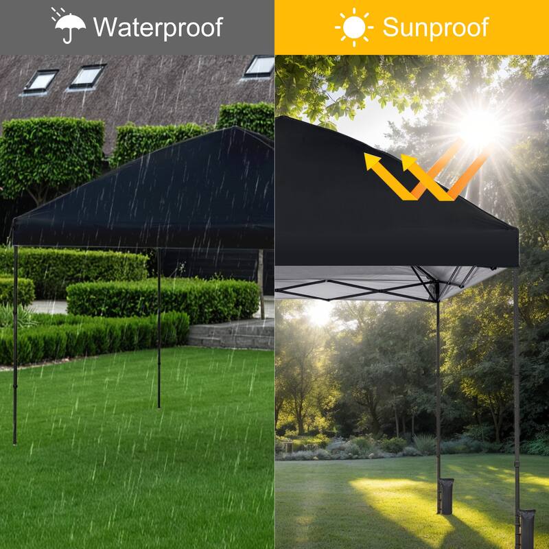 10' x 10' Pop Up Canopy Tent,Outdoor Canopy Tent for Event, Parties, Camping Portable Easy with Carry Bags