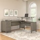 preview thumbnail 64 of 67, Bush Somerset 72W 3 Position Sit to Stand L Shaped Desk in Ash Gray Ash Gray