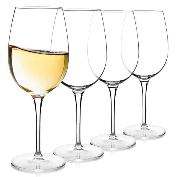 slide 2 of 8, Luigi Bormioli Set of 4 Chardonnay White Wine Glasses - 13 oz 13 oz - Clear