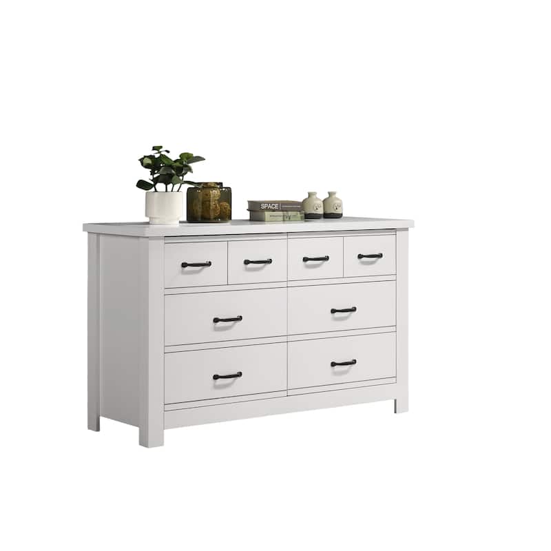 Wooden 8-Drawer Storage Dresser