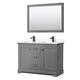 Option Dark Gray / White Cultured Marble Top / Matte