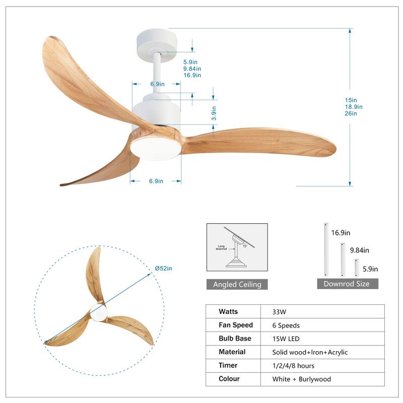 Ceiling Fan with Light Kit
