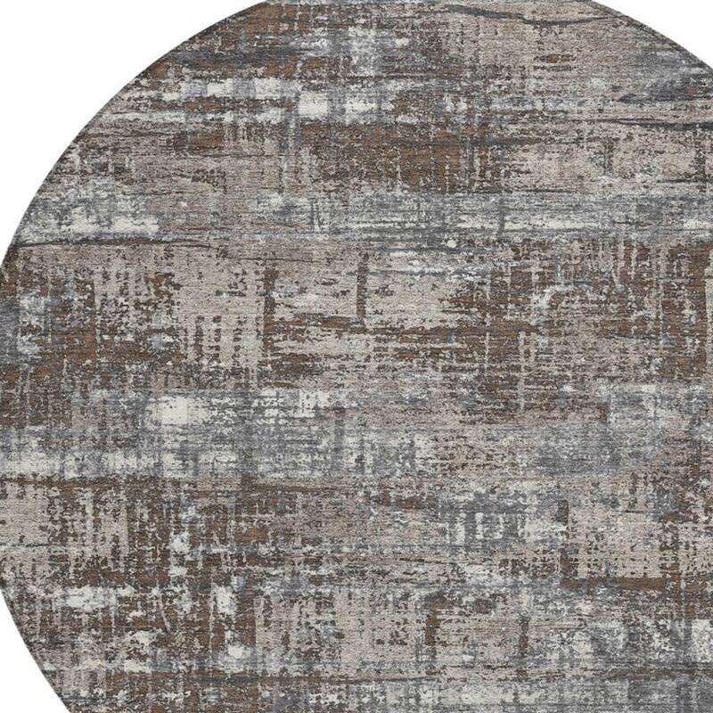 HomeRoots Geometric Transitional Rectangle Outdoor Rug