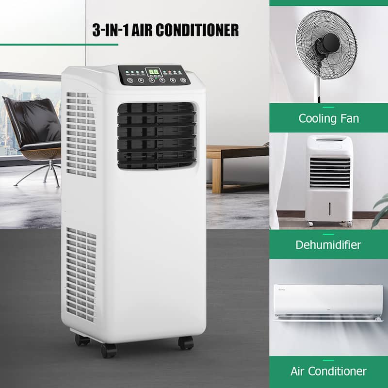 Costway 5500 BTU (9000 BTU ASHRAE) 3-in-1 Portable Air Conditioner