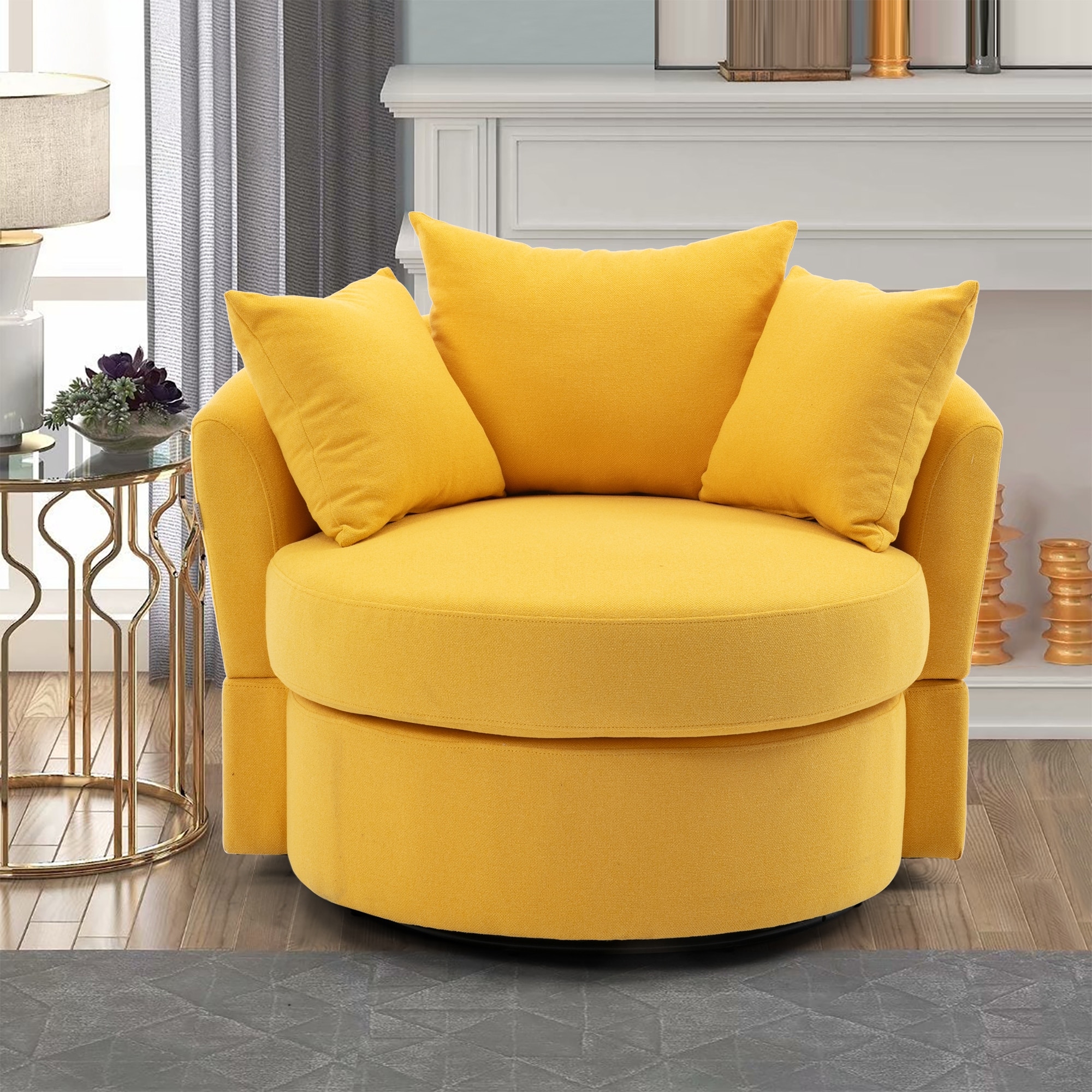 Yellow oversized 2024 chair