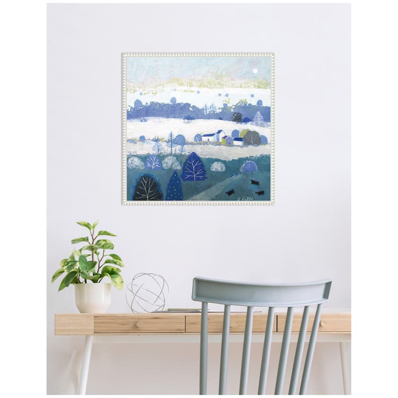 Kate and Laurel Sylvie Winter Dales Framed Canvas by Giuliana Lazzerini