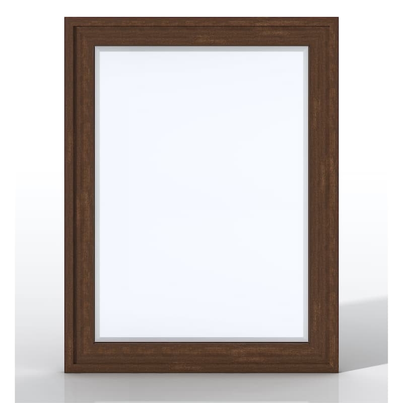 Addison Rectangular Mirror, Mid Century Acacia - 30"