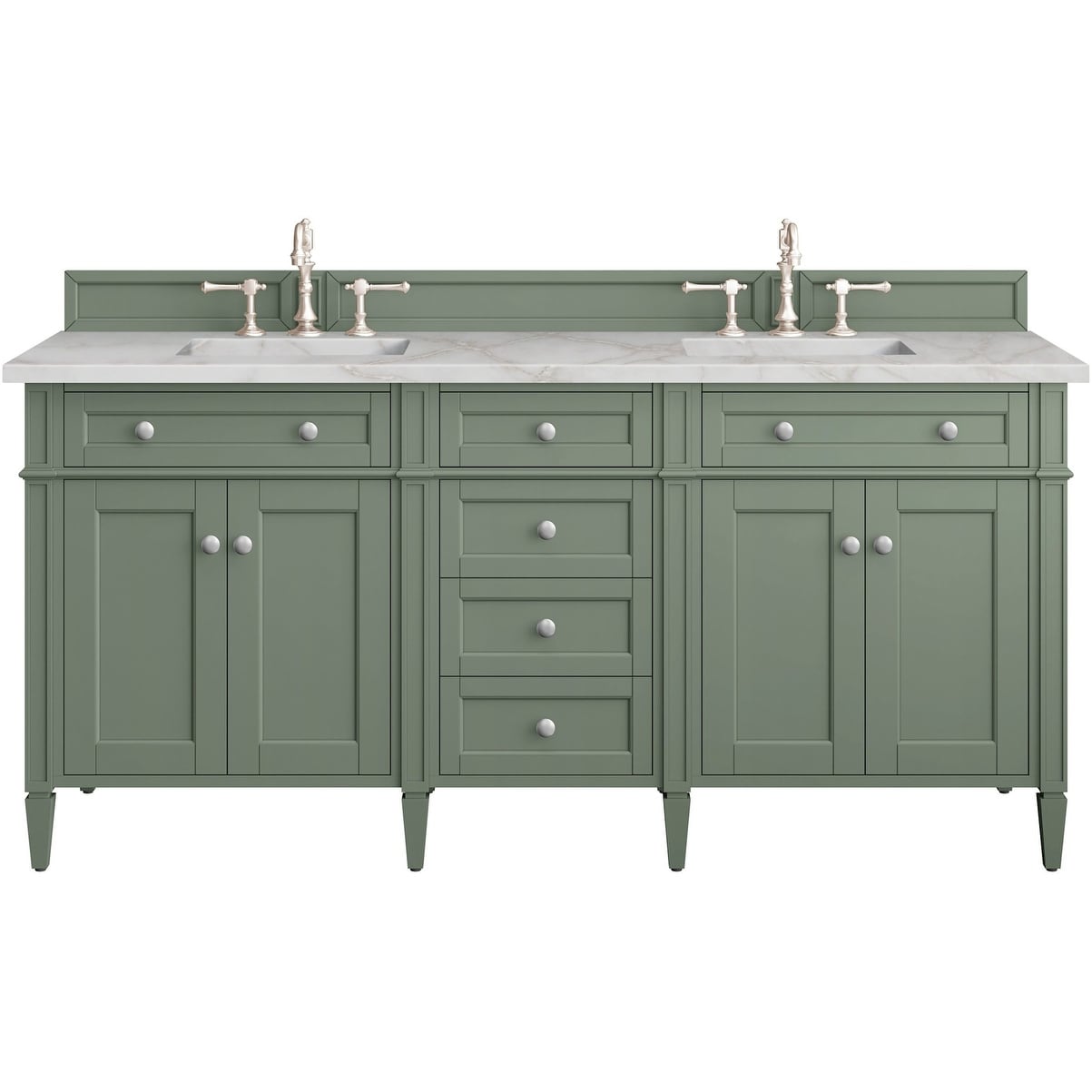 James Martin Vanities 650-V72-FVSL Brittany 72" Free Standing Double