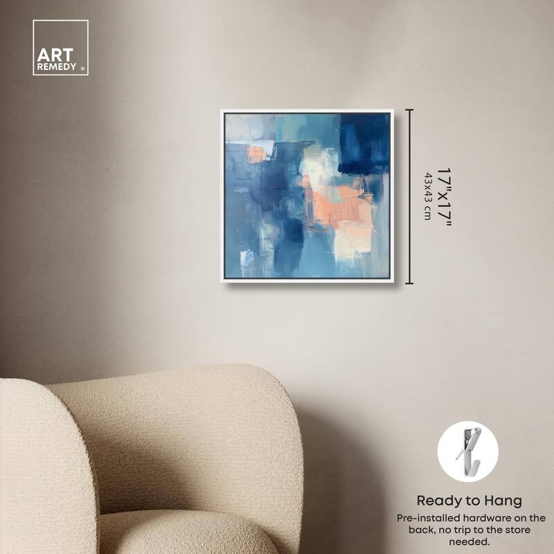 Whispering Blue II Canvas by Art Remedy