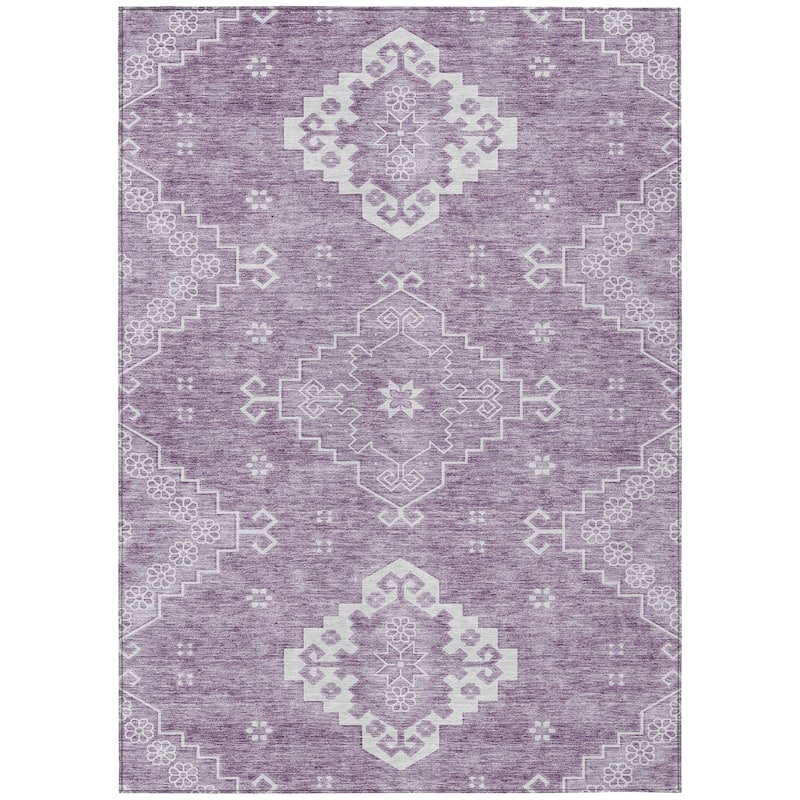 Machine Washable Indoor/ Outdoor Chantille Traditional Boho Rug