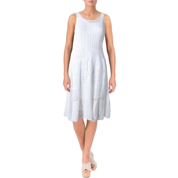 Lauren Ralph Lauren Womens Petites Casual Dress Knit A-line