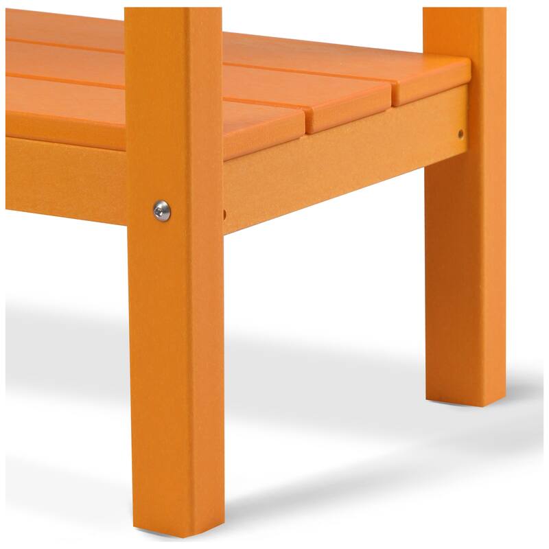 Laguna Hdpe All Weather Outdoor Patio Two Shelf Table