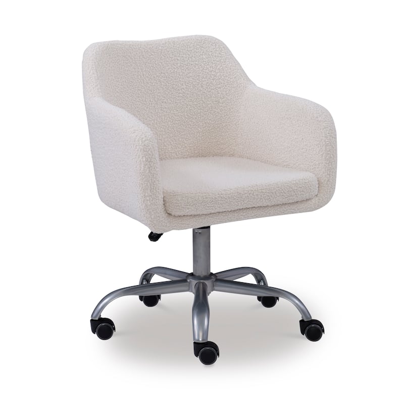Richard Sherpa Adjustable Height Office Chair - White