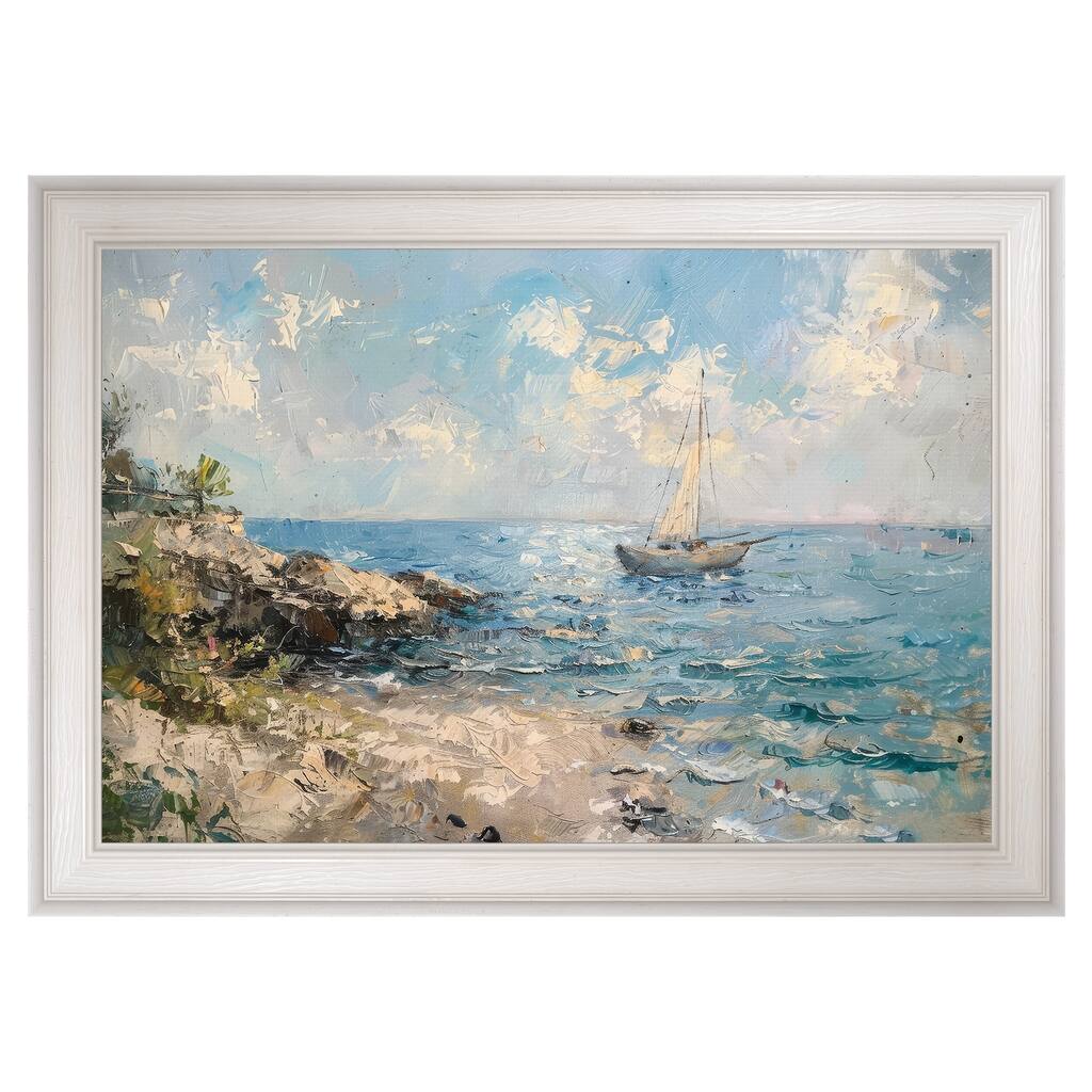 Masterpiece Art Gallery| Ahoy by Petals Prints Design - Framed Canvas Art Print