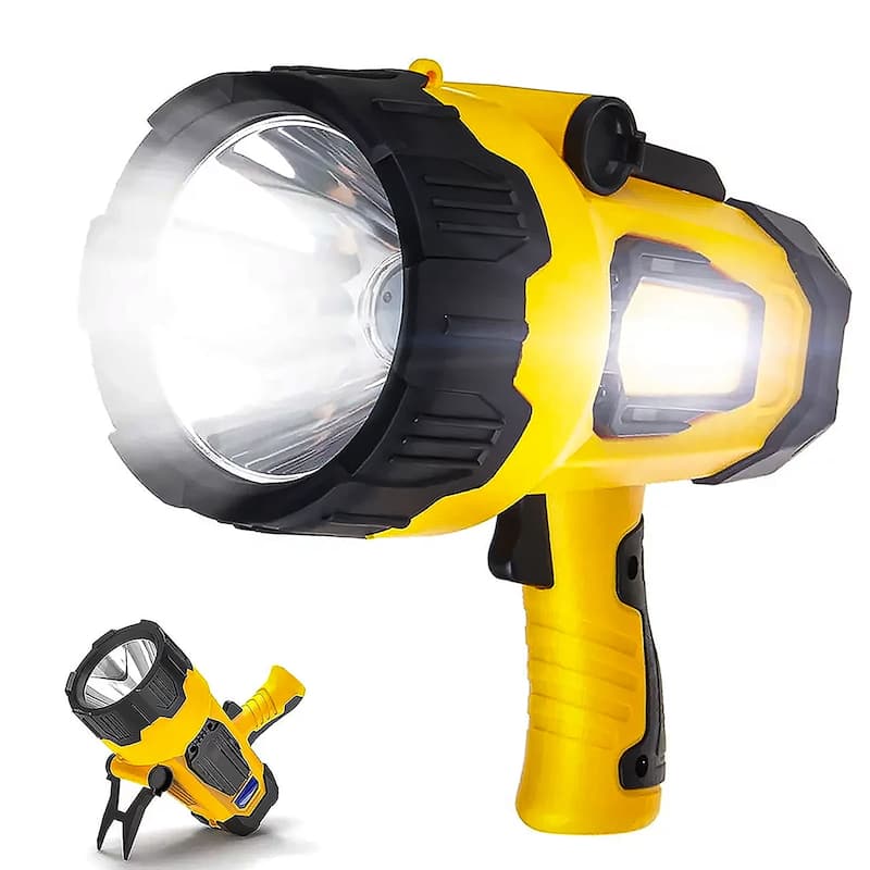  Super Bright 5000 Lumen LED Handheld Spotlight - Yellow