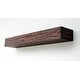 preview thumbnail 1 of 0, Distressed Acacia Wood Floating Wall Shelves (Set of 2)