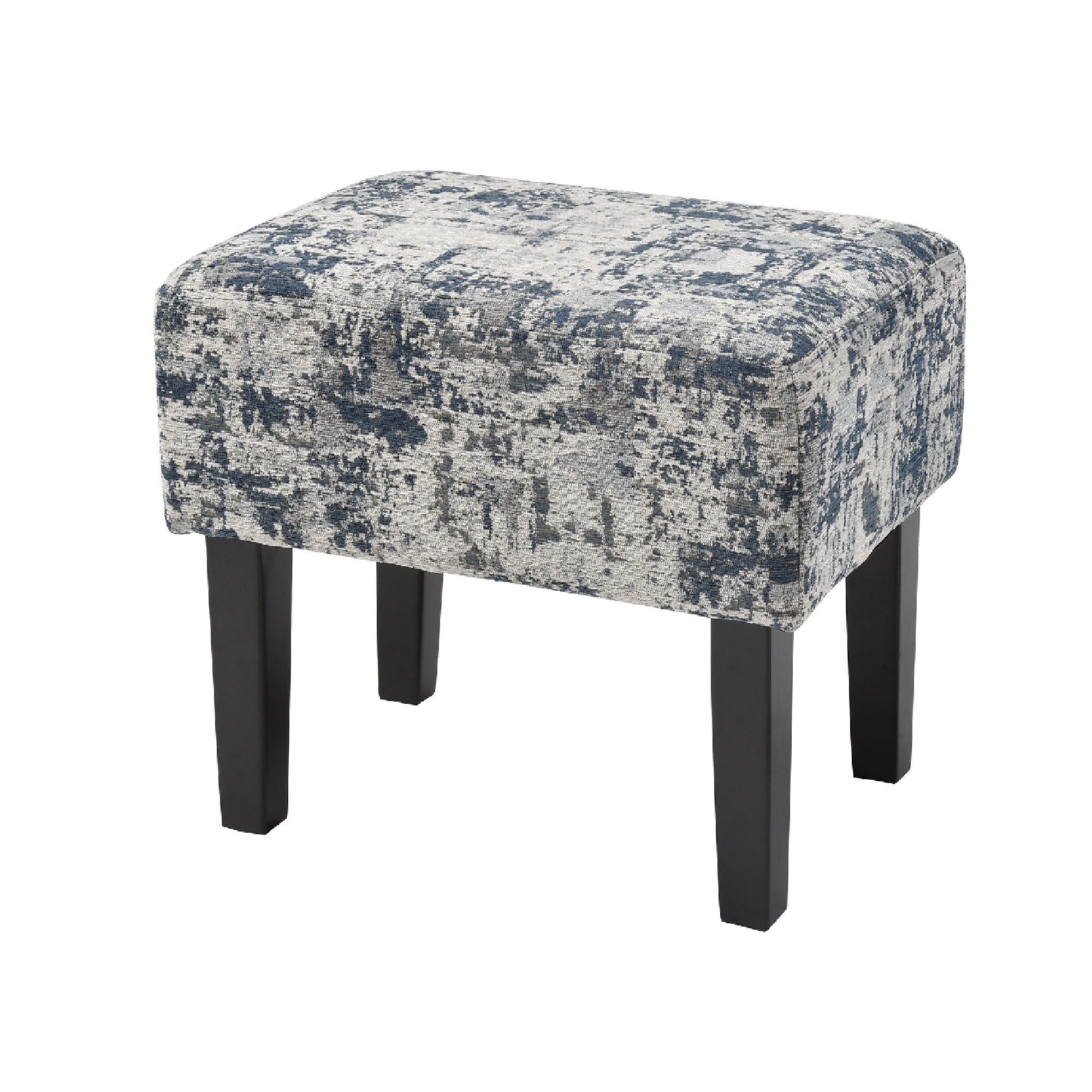 Shop 16 Blue And White Kitty Hawk Comfortable Ottoman N A Free Shipping Today Overstock 29148314