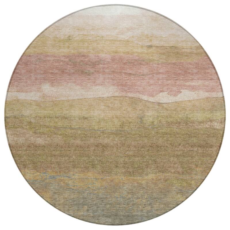 HomeRoots Abstract Modern Rectangle Outdoor Rug