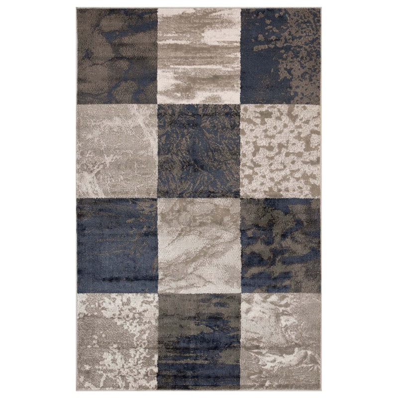 Patchwork Modern Eclectic Color Block Indoor Area Rug by Superior