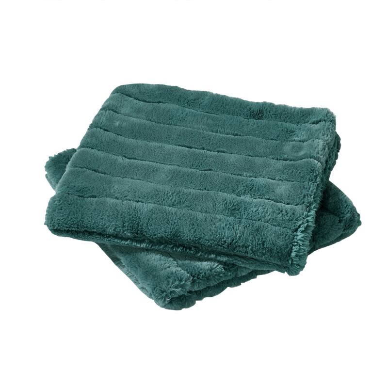 Serenta SuperMink Solid Color Throw Pillow Shell Cushion Cover Set