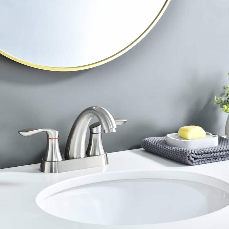 BATHLET 4 Inch Bathroom Faucets for Sink 3 Hole, with Pop Up Drain