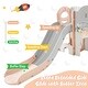 preview thumbnail 39 of 43, 9 in 1 Toddler Slide Set, Toddler Climber Slide Playset with Arch Tunnel, Ring Toss, Drawing Whiteboardl and Basketball Hoop