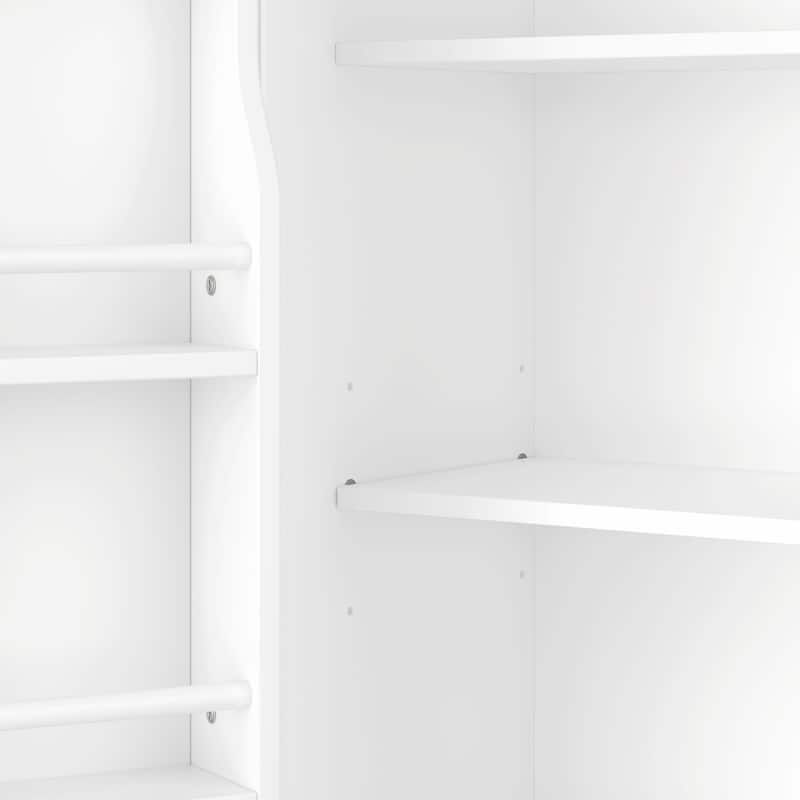 Tall Freestanding Bathroom Storage Cabinet, Two Door Sizes with Adjustable Shelf