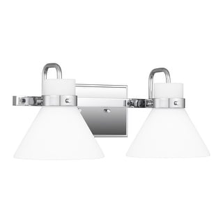 Regency 2-Light Polished Chrome Vanity Light