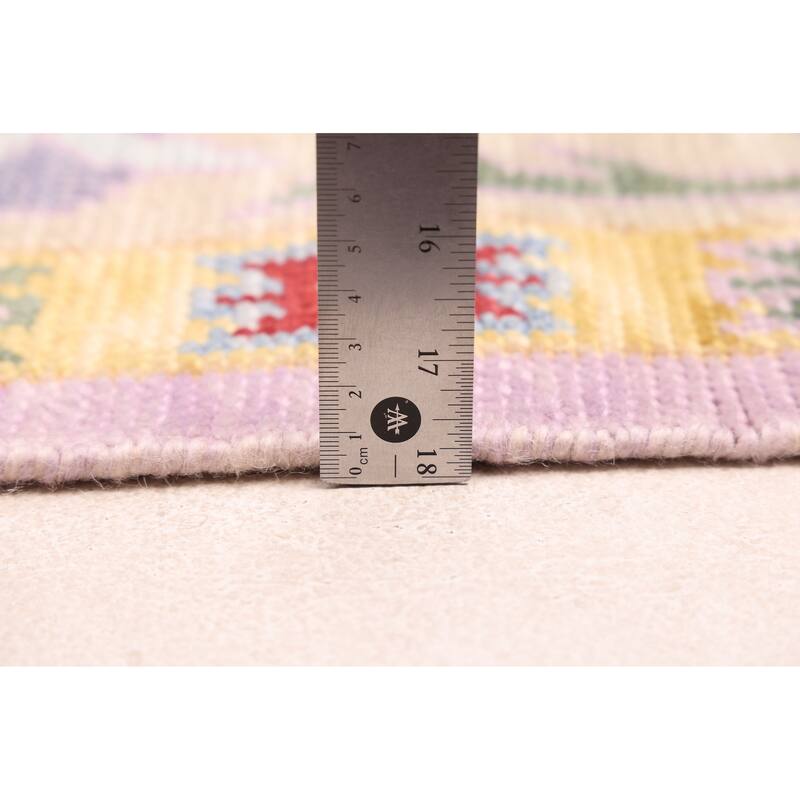 ECARPETGALLERY Hand-knotted Modern Oushak Violet Wool Rug - 8'0 x 10'0