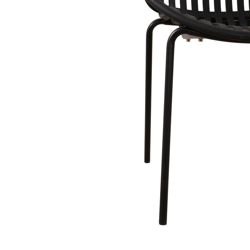 Patio Dining Chairs Stackable Chairs with Breathable Design