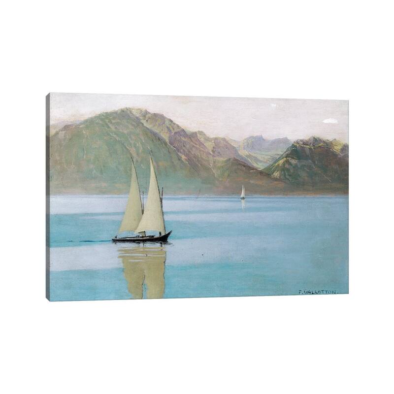 iCanvas "Boat On Lake Geneva, 1892" by Felix Edouard Vallotton Canvas Print
