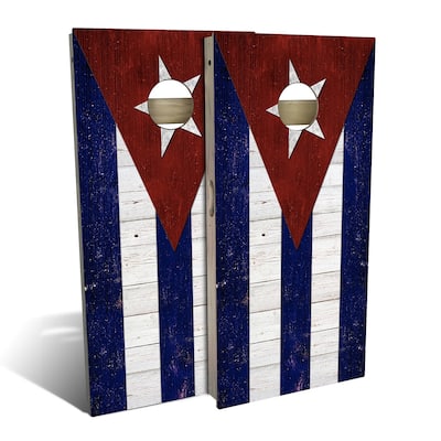 Cuba Flag Outdoor Cornhole Board Set