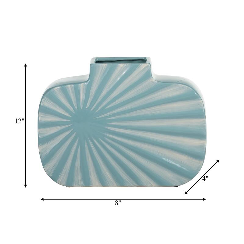 Sagebrook Home Coastal Artisan Vase Abstract