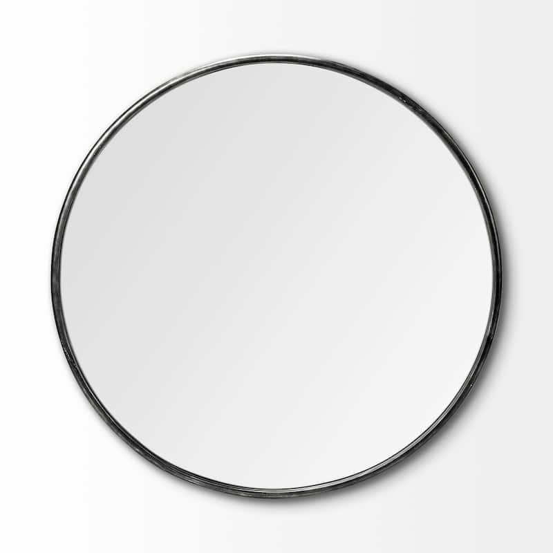 Piper Metal Frame Large Round Mirror