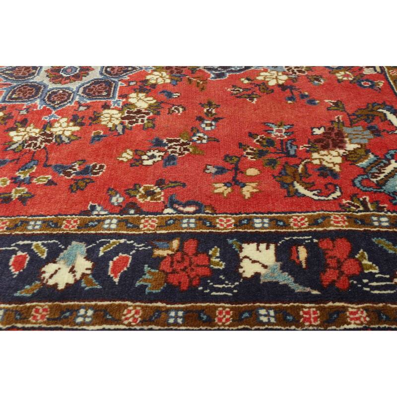 ECARPETGALLERY Hand-knotted Andelz Red Wool Rug - 3'7 x 4'10