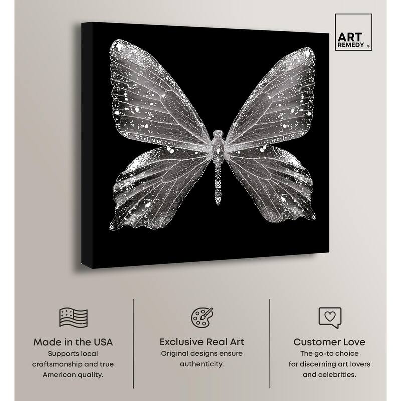 Stardust Wings II Canvas by Art Remedy, Gallery Wrapped