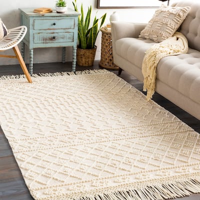 Livabliss Capetian Handmade Modern Farmhouse Wool Area Rug